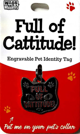 Picture of FULL OF CATTITUDE ID TAG